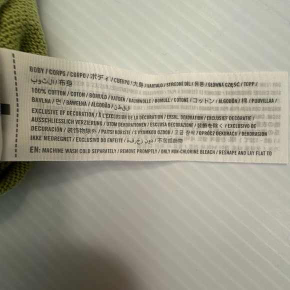 Hollister Olive Patterned Crew Neck Sweater - Picture 9 of 11